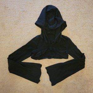 Bell Sleeve Hooded Shrug